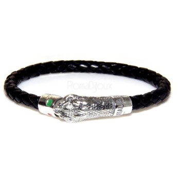 NSA|bracciale massiccio argento 925, made in italy
