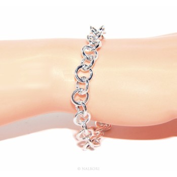 NSA|SILVER 925: Round neck necklace or bracelet woman round neck rounded whitened light