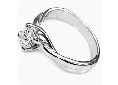 925 sterling silver solitaire 5 mm brilliant cut zircon ring size 11
