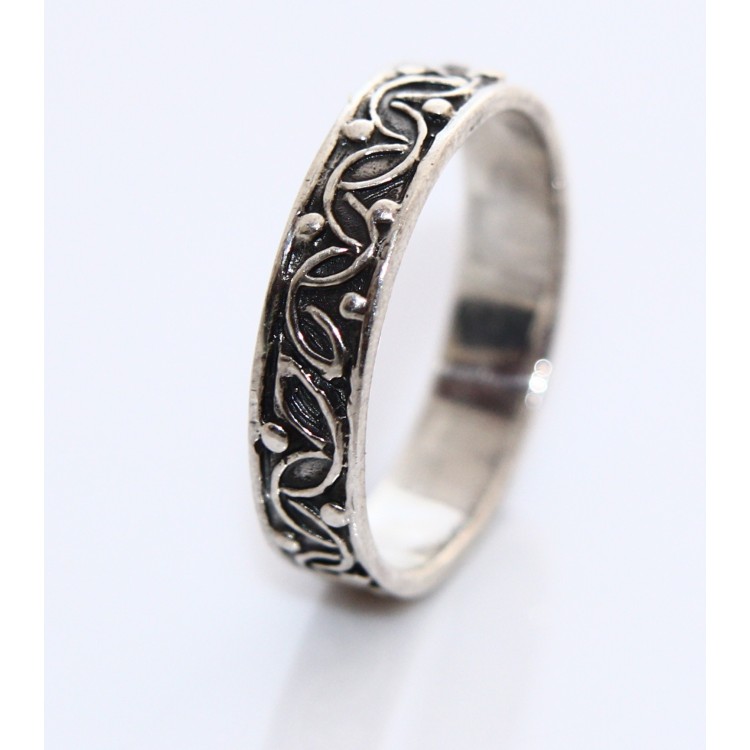 NSA|Men's 925 silver ring: Crafted band size 26