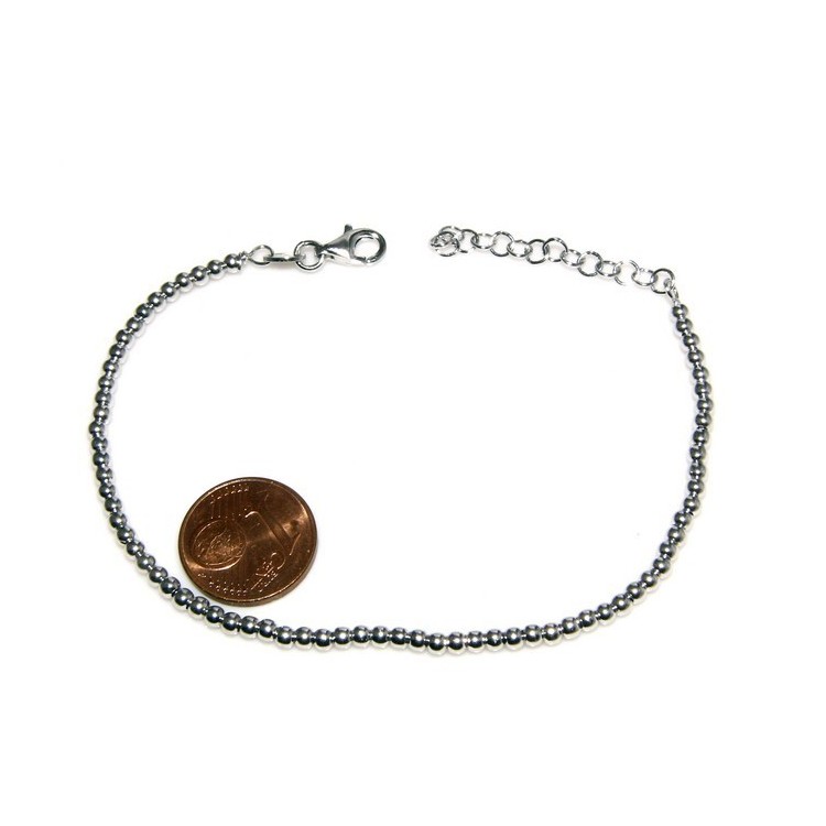 NSA|ARGENTO 925 : Collana e Bracciale palline 