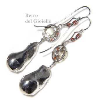 NSA|Argento 925 in galvanica oro giallo: Anello con cammeo sardonico GRANDE ovale Gufo Amuleto