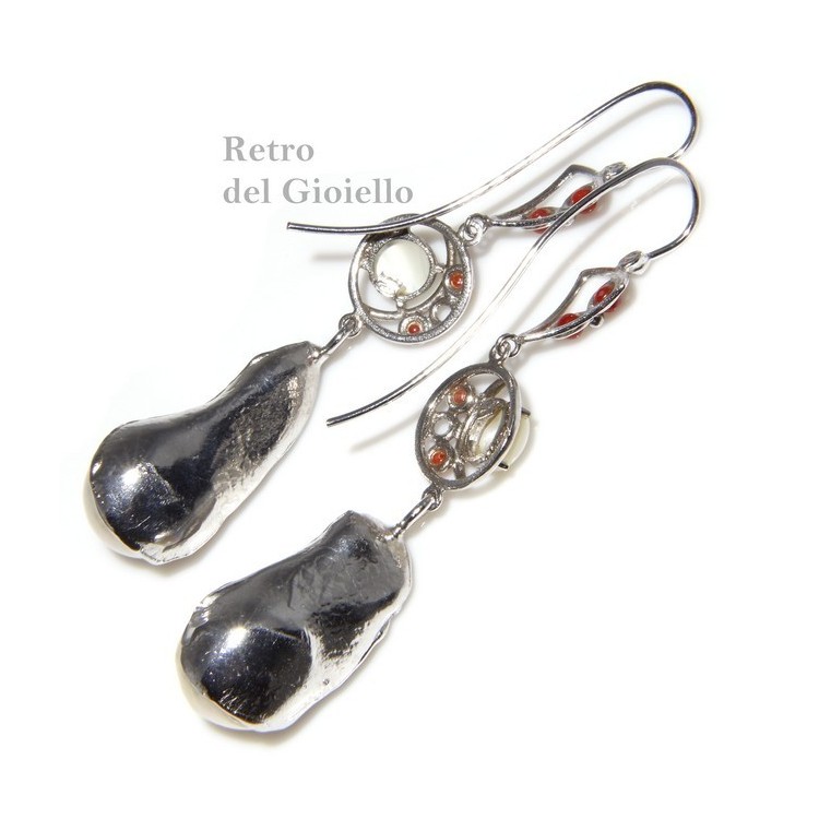 NSA|Argento 925 in galvanica oro giallo: Anello con cammeo sardonico GRANDE ovale Gufo Amuleto