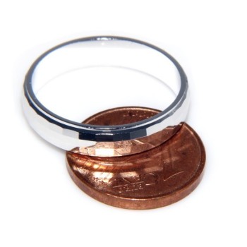 NSA|925: Ring faith record diamond massive 6 mm oblique and horizontal all measures