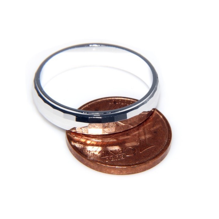 NSA|925: Ring faith record diamond massive 6 mm oblique and horizontal all measures