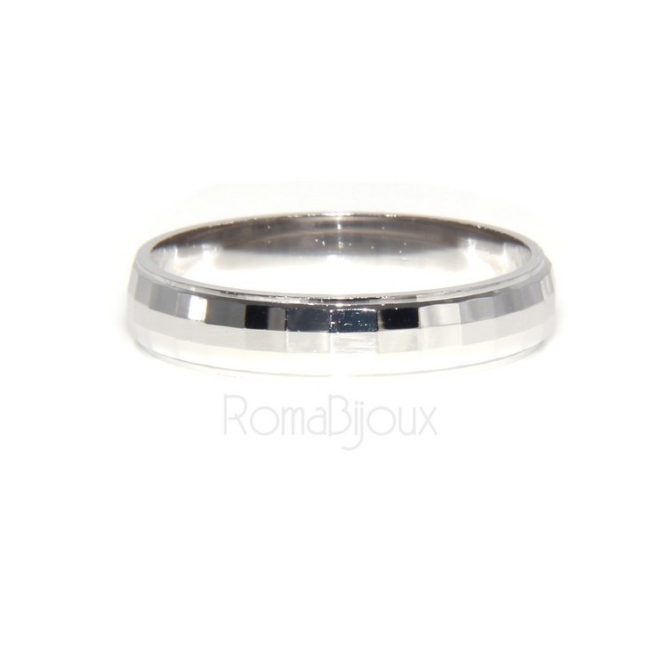 NSA|925: Ring faith record diamond massive 6 mm oblique and horizontal all measures