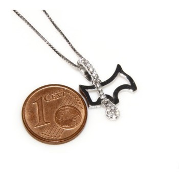 NSA|Argento 925 : Collana Collier donna veneziana con pendente cane con collare e medaglietta