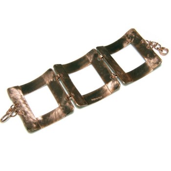 NSA|bracciale schiava alto donna rame smalti e glitter