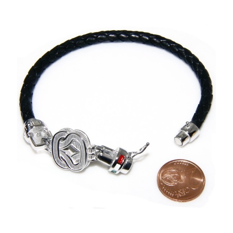 NSA|bracciale massiccio argento 925, made in italy