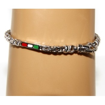 NSA|bracciale massiccio argento 925, made in italy