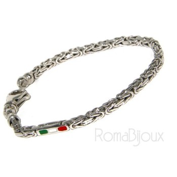 NSA|bracciale massiccio argento 925, made in italy