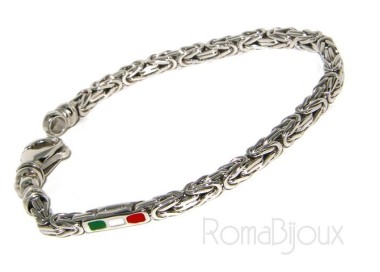 NSA|bracciale massiccio argento 925, made in italy