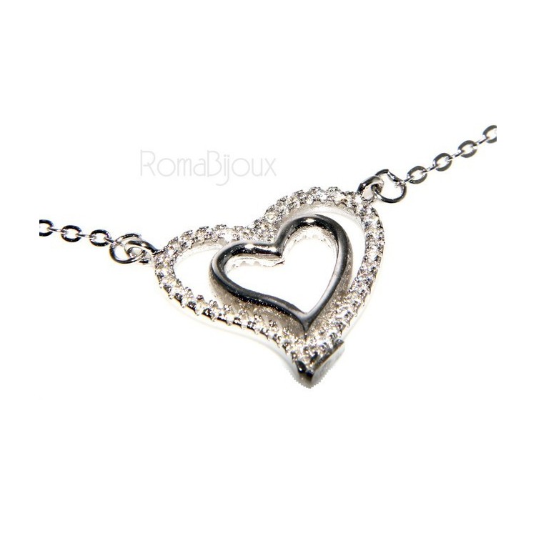 NSA|collana cuore e infinito