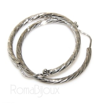 NSA|Argento 925 : orecchini uomo donna anelle cerchi cerchietti classici varie misure