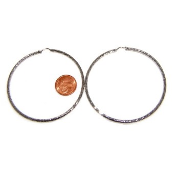 NSA|Argento 925 : orecchini uomo donna anelle cerchi cerchietti classici varie misure