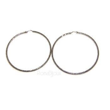 NSA|Argento 925 : orecchini uomo donna anelle cerchi cerchietti classici varie misure