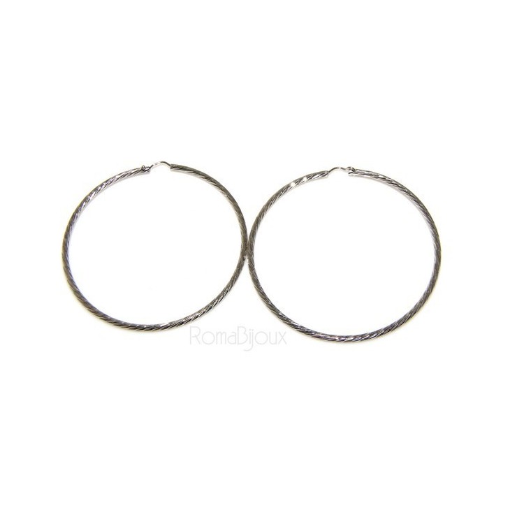 NSA|Argento 925 : orecchini uomo donna anelle cerchi cerchietti classici varie misure