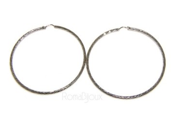 NSA|Argento 925 : orecchini uomo donna anelle cerchi cerchietti classici varie misure