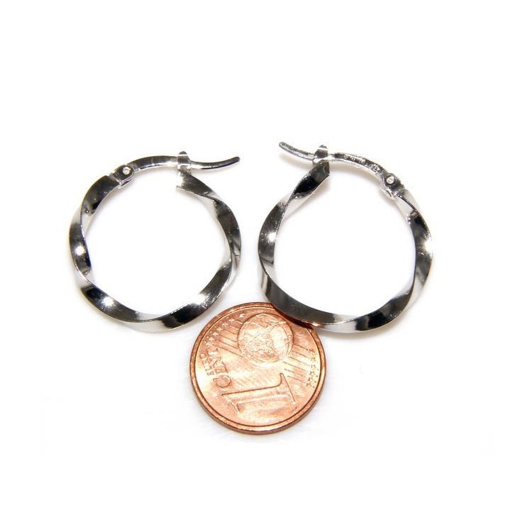 NSA|Argento 925 : orecchini uomo donna anelle cerchi cerchietti classici varie misure