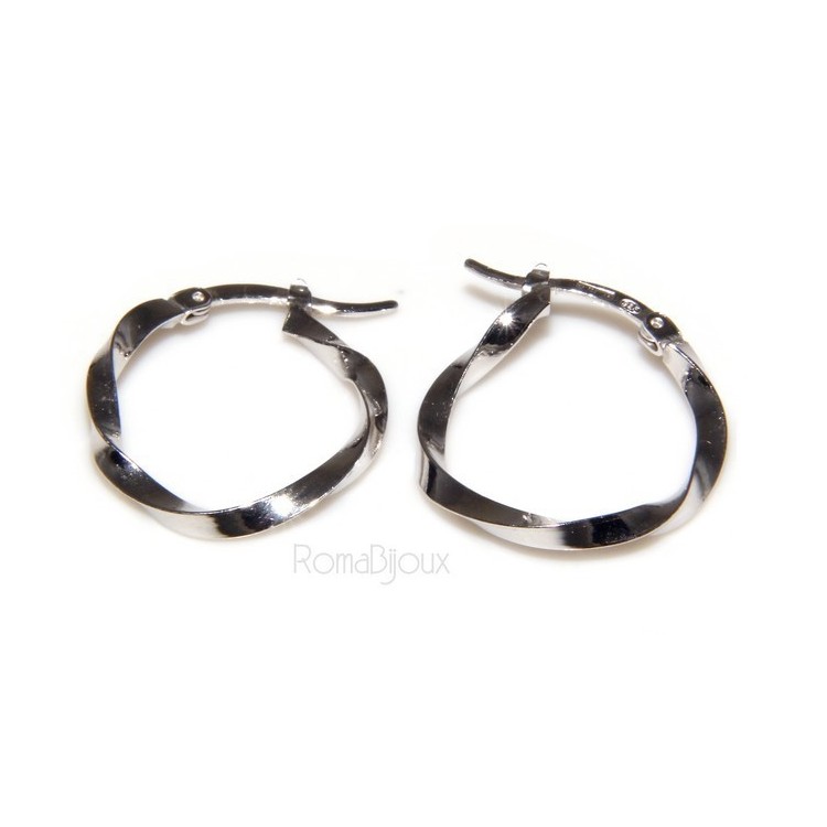 NSA|Argento 925 : orecchini uomo donna anelle cerchi cerchietti classici varie misure