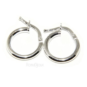 NSA|Argento 925 : orecchini uomo donna anelle cerchi cerchietti classici varie misure