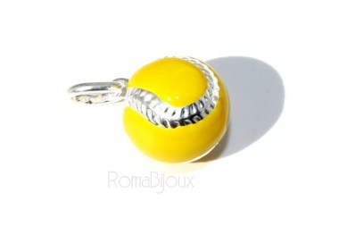 NSA|925: Pendant man woman yellow tennis ball ball Made in Italy