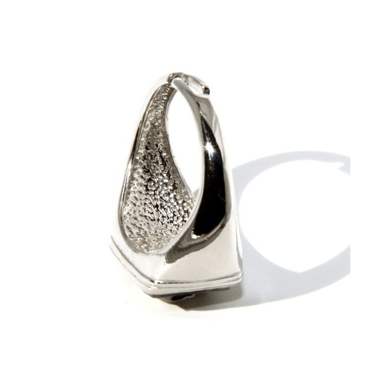 NSA|Ring 925 sterling silver men's little finger to the square skull size adjustable shield