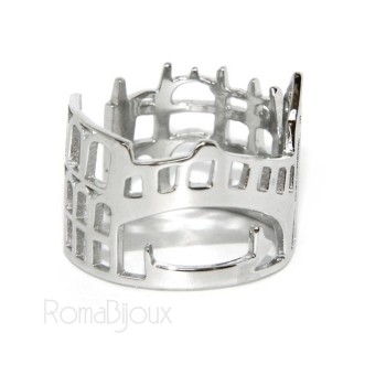 NSA|925 Rhodium: band cummerbund women ring mix Pisa Italy Rome Venice