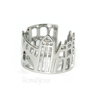 NSA|925 Rhodium: band cummerbund women ring mix Pisa Italy Rome Venice