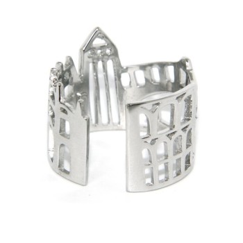 NSA|925 Rhodium: band cummerbund women ring mix Pisa Italy Rome Venice