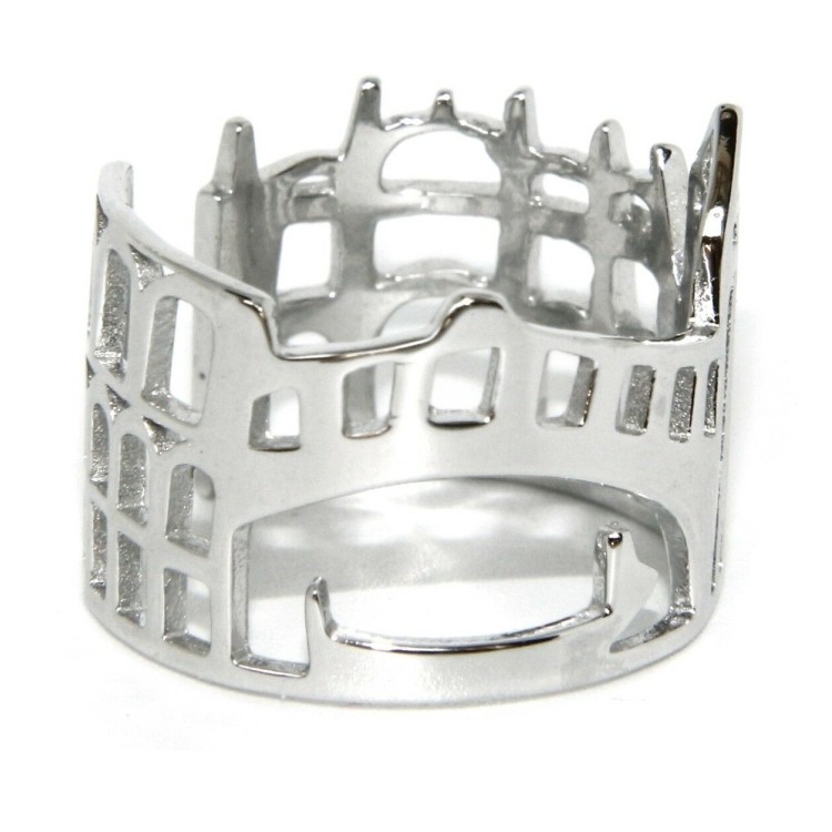 NSA|anello argento 925 fascia fascione mix Italia Roma Pisa Venezia