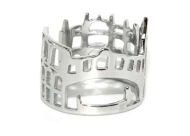 NSA|anello argento 925 fascia fascione mix Italia Roma Pisa Venezia