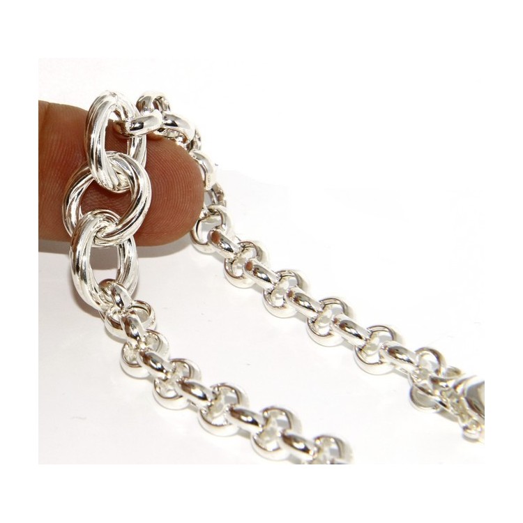 NSA|Argento 925 : Bracciale da donna rolo' con ovali rigati intrecciati