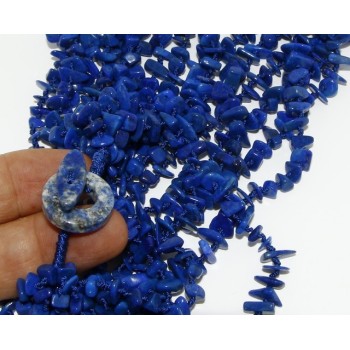 NSA|Collana da Donna collier cleopatra 8 fili Lapis naturale blu