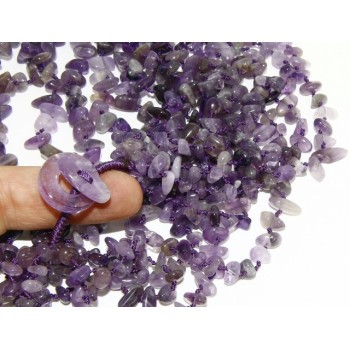 NSA|Necklace by Donna Collier Cleopatra 8 wires Natural purple amethyst