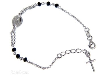 NSA|Rosary bracelet male female 925 image madonna 16 19 cm