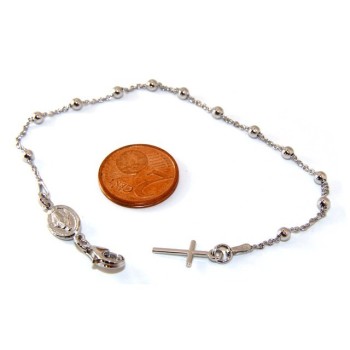 NSA|Rosary bracelet man or woman in 925 miraculous Madonna 18