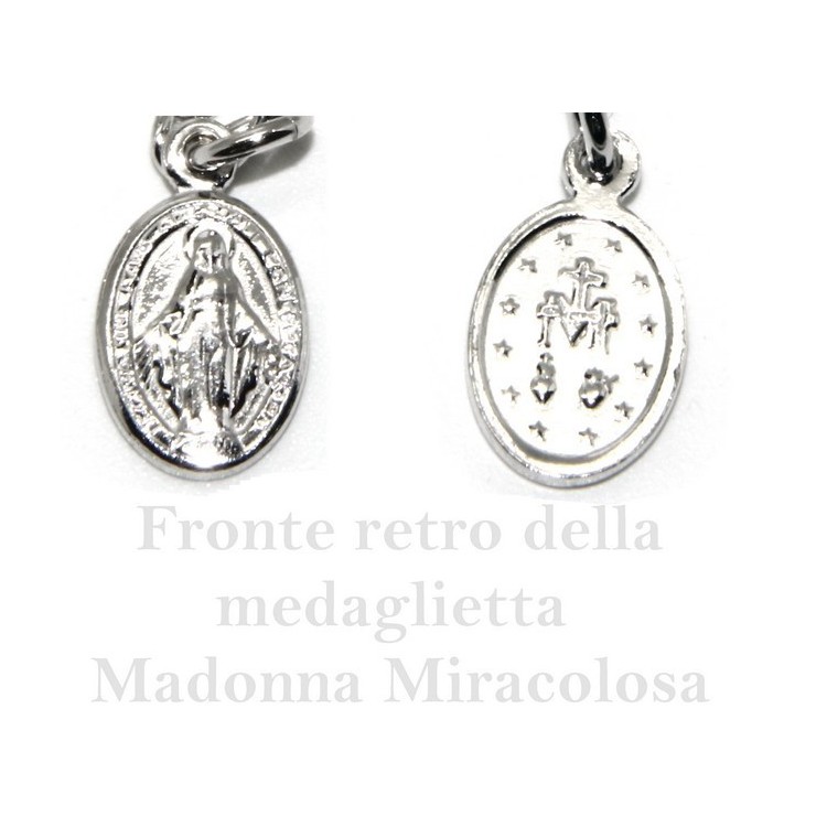 NSA|Rosary bracelet man or woman in 925 miraculous Madonna 18