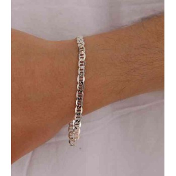 NSA|SILVER 925: necklace or bracelet man marine link chain 8.5 x 5 clear massive