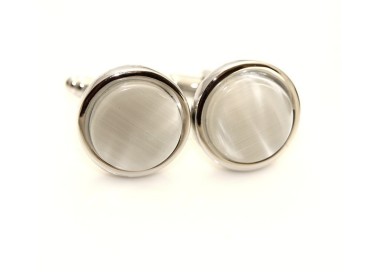 NSA|Gemeli per camicia da uomo con occhio di gatto tondo o ovale