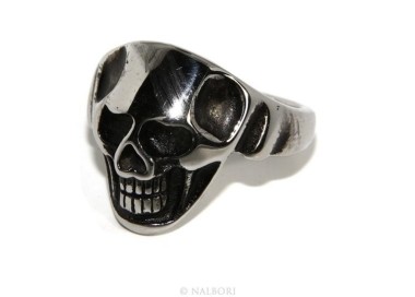 NSA|Hypoallergenic stainless steel: ring man woman skull skull 3D burnished