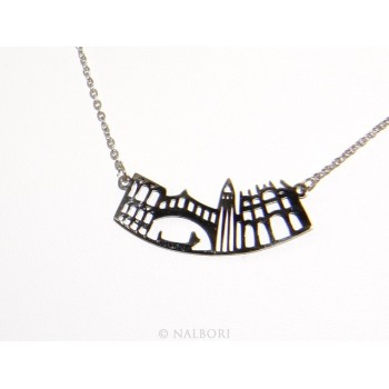 NSA|Steel: Exclusive necklace forzatina city skyline souvenirs of Italy Venice