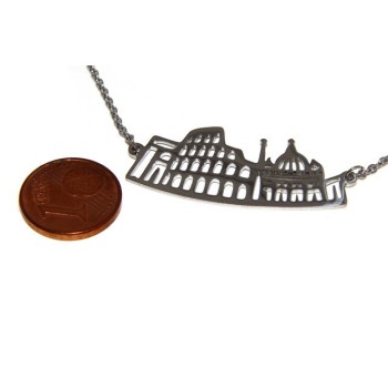 NSA|Steel: Exclusive necklace forzatina city skyline souvenirs of Italy Rome