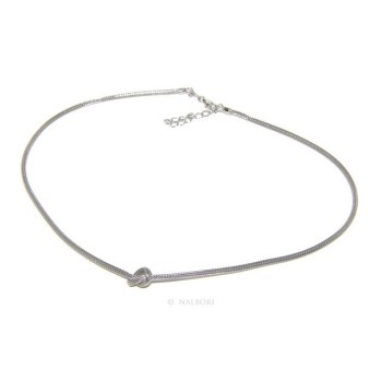 NSA|925: Necklace fox tail wire with simple knot for men and women Nalbori