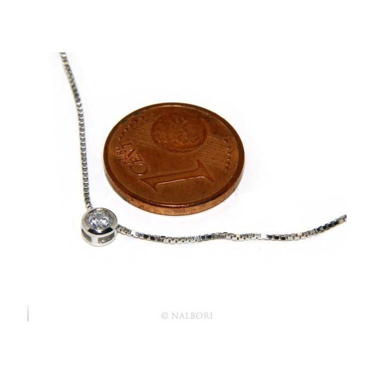 NSA|silver 925 : set earrings and chain 3 mm