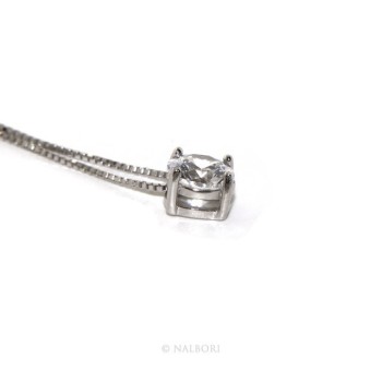 NSA|Argento 925 : Collana Collier donna pendente passante punto luce griffe 6 mm