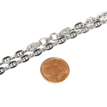 NSA|SILVER 925: Necklace vintage style cross bar 6 x 8 big man Woman long 70 or 85 cm