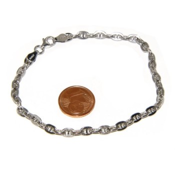 NSA|SILVER 925: vintage style bracelet crossbar 6 x 8 big man woman various measures