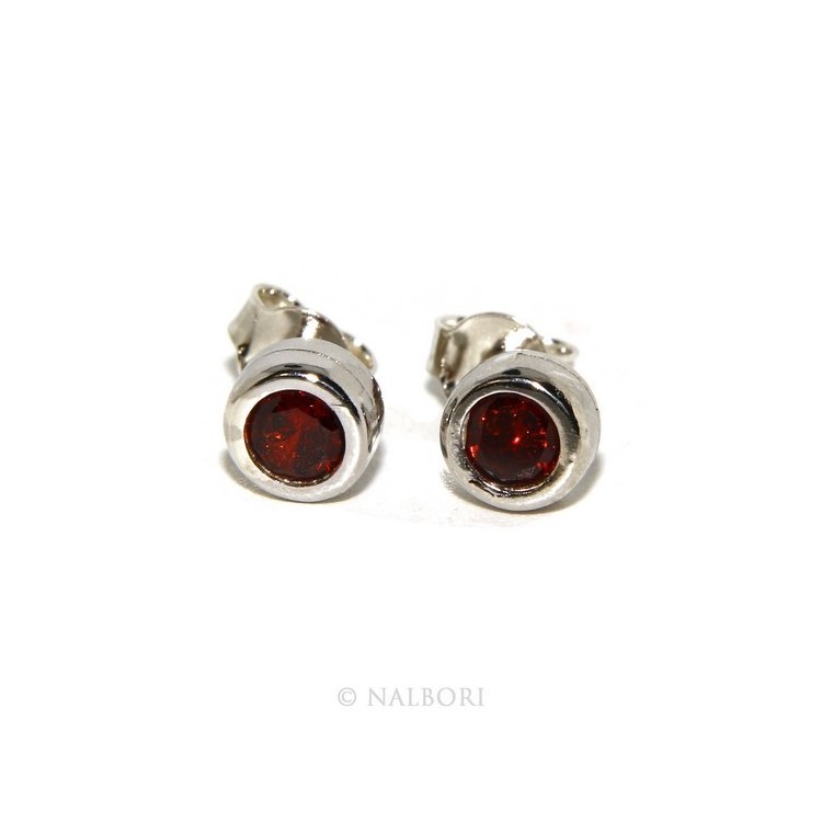 NSA|SILVER 925: Bracelet slave woman earrings natural zircons Ring  garnet red (ruby) brilliant