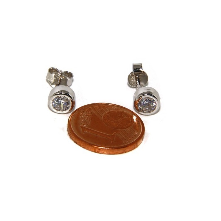 NSA|SILVER 925: Bracelet slave woman earrings natural zircons Ring  crystal white brilliant
